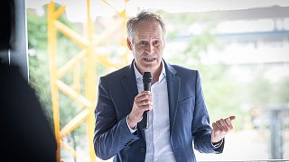 Baubeginn des NW-Medienhauses