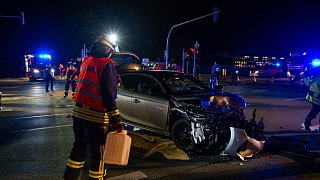 Schwerer Verkehrsunfall auf der B482 in Porta Westfalica