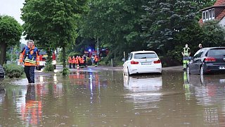 Heftiger Regen im Kreis Herford