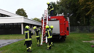 Feuerwehrübung an der Gesamtschule Harsewinkel