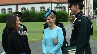 Gräfin Sophie von Wessex besucht das 5th Rifle Regiment in Paderborn