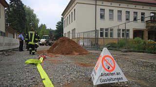 Bad Driburg: Gasleitung bei Bauarbeiten beschädigt