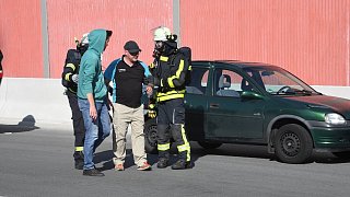 Katastrophenschutzübung auf der A 33 zwischen Halle und Borgholzhausen