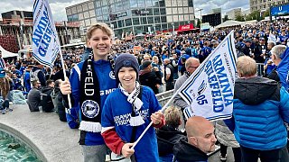 Die schönsten Bilder vom Arminia-Fanfest in Berlin