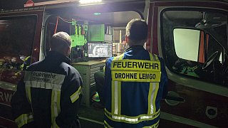 Feuerwehreinsatz bei Firma Remondis in Dörentrup