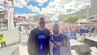Die schönsten Bilder vom Arminia-Fanfest in Berlin