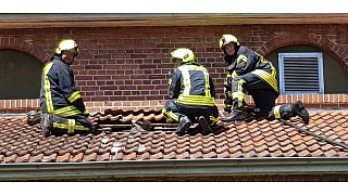 Belüftungsanlage der Gaststätte Heitmann in Pixel in Brand geraten