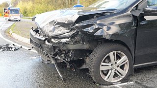 Schon wieder Unfall auf der Kreuzung B55/ B61 in Rheda-Wiedenbrück