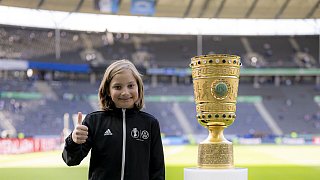 Die elf Einlaufkinder aus OWL bei Arminias Pokalfinale