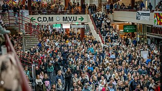Begrüßung der Erstsemester an der Uni Bielefeld