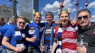 Die schönsten Bilder vom Arminia-Fanfest in Berlin