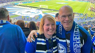 Die schönsten Bilder vom Arminia-Fanfest in Berlin