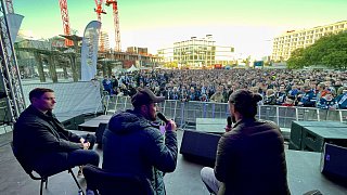 Die schönsten Bilder vom Arminia-Fanfest in Berlin