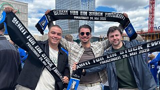Die schönsten Bilder vom Arminia-Fanfest in Berlin