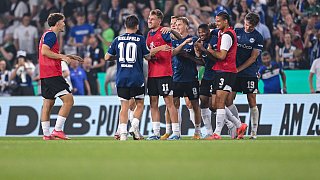 Arminia Bielefeld schlägt Werder Bremen 1:0.