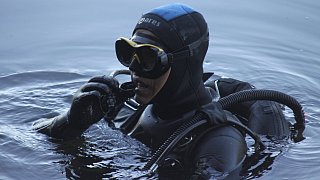 Löhne: Taucher in der Werre