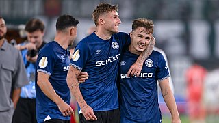 Arminia Bielefeld schlägt Werder Bremen 1:0.