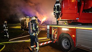 Großbrand in Bielefeld Jöllenbeck