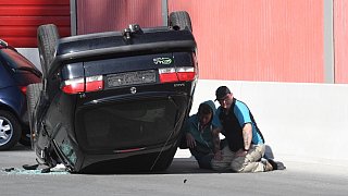 Katastrophenschutzübung auf der A 33 zwischen Halle und Borgholzhausen