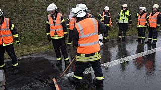 Porsche überschlägt sich auf der A33 bei Steinhagen