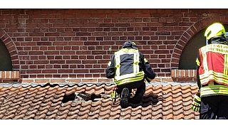 Belüftungsanlage der Gaststätte Heitmann in Pixel in Brand geraten