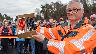 Neues Teilstück der A33 in Halle eröffnet