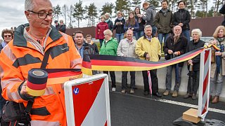 Neues Teilstück der A33 in Halle eröffnet