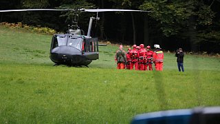 Rettungseinsatz abgestürztes Segelflugzeug in Porta