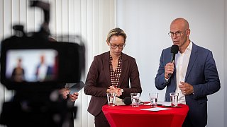 Stichwahl-Duell zwischen Christiana Bauer und Ingo Nürnberger