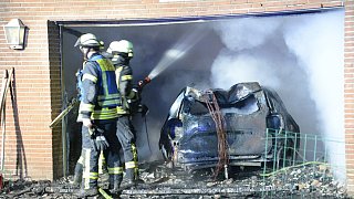 Garagenbrand in Liemke
