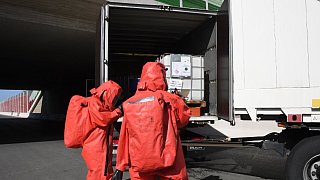 Katastrophenschutzübung auf der A 33 zwischen Halle und Borgholzhausen