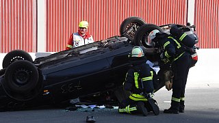 Katastrophenschutzübung auf der A 33 zwischen Halle und Borgholzhausen