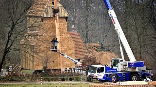 Bielefelder Bauernhausmuseum: Bockwindmühle erhält neue Flügel