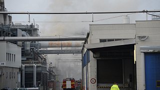 Explosion und Großbrand bei der Firma Pfleiderer in Gütersloh