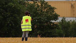 Kraftwerk in Veltheim brennt