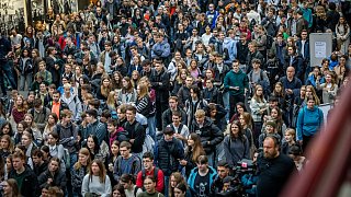 Begrüßung der Erstsemester an der Uni Bielefeld