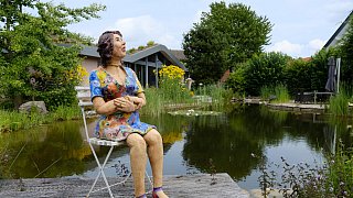 Der Garten von Familie Beckmann aus Preußisch Oldendorf
