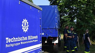 Fischesterben in der Ems: THW pumpt Wasser aus dem Fluss