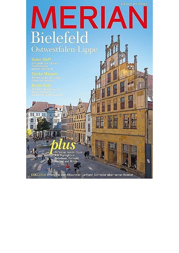 Der Titel des neuen Merian-Heftes über Bielefeld.