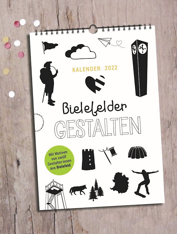 Der neue Bielefeld „Gestalten" Kalender mit 12 unterschiedlichen Motiven. - © Nicole Köhring