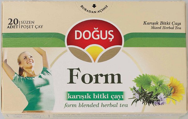 Dogus ruft Form Tee in den Sorten "Kräuter", "Aprikose", "Kirsche" und "Petersilie und Zitrone" zurück. - © ÖZ-BA
