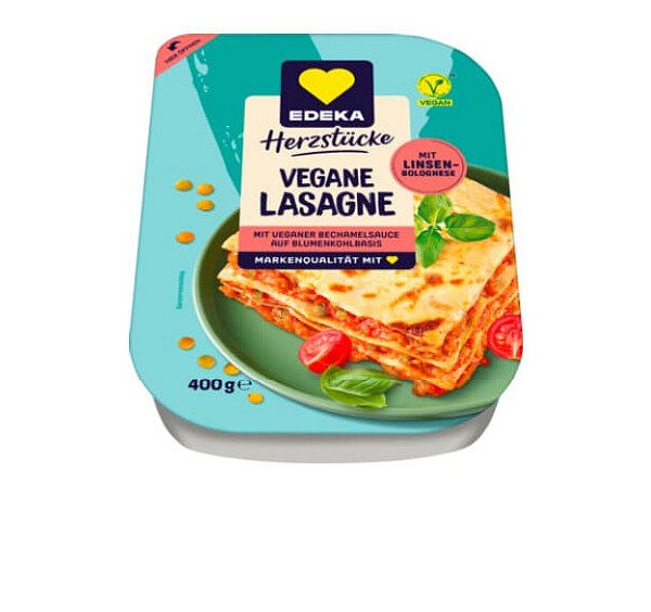 Die Firma Edeka Zentrale Stiftung & Co. KG ruft die vegane Lasagne mit Linsenbolognese zurück. - © Edeka Zentrale Stiftung & Co. KG
