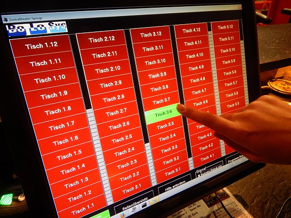 Technisches Herzstück: Ein Computer-Monitor. - © Kai-Sören Kerkhoff