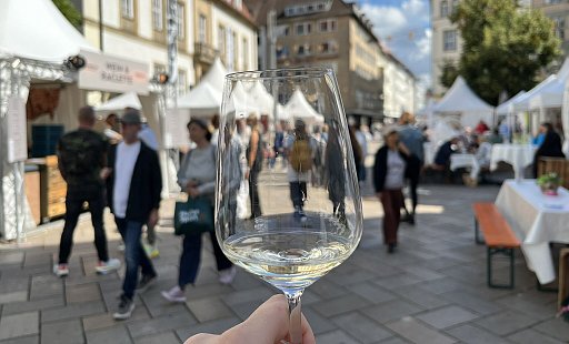 Noch bis zum 7. September läuft der Weinmarkt in Bielefeld. - Gina Köhler