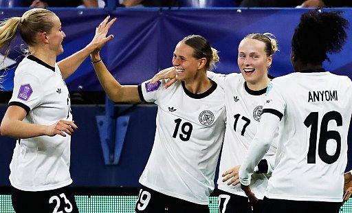 Mal wieder bei einer WM jubeln: Das ist das Ziel der deutschen Fußballerinnen. (Archivbild) - Jeremias Gonzalez/AP/dpa