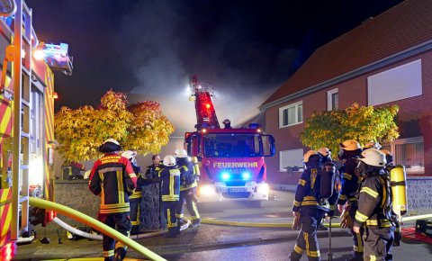 Bauernhof-Brand in Borchen