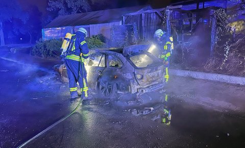 Autobrand in Steinhagen
