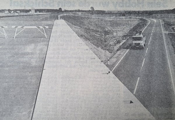 Die Autobahnbrücke von Bruchmühlen in Richtung Ahle. Heute stehen dort einige Bäume mehr. - © NW/Louisa Kohnert