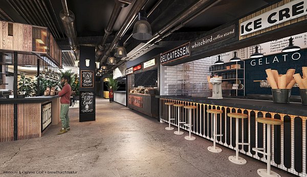 25 Stände sollen in der neuen Bielefelder Markthalle Platz finden.