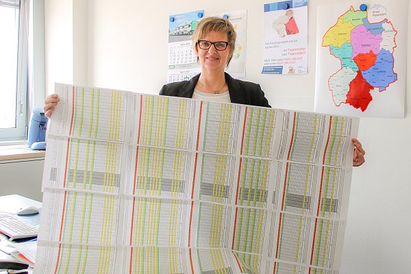 Damit jedes Kind einen Kindergartenplatz hat, bedarf es einer sorgfältigen Planung. Christiane Hagen ist die Herrin der Zahlen im Kreishaus. - © Kreis Paderborn